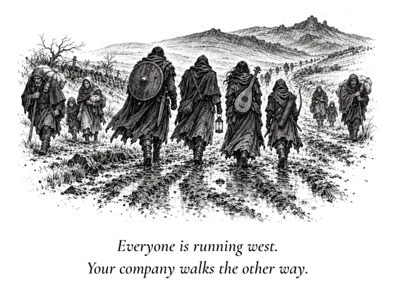 Everyone is running west