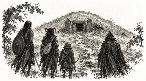The four at the barrow